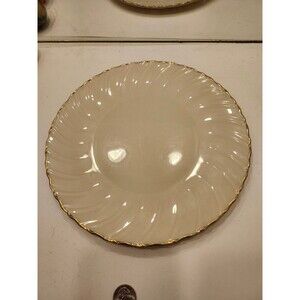 Lenox Laurent Dinner Plate Gold Rim Porcelain Made in USA 10.25 inches